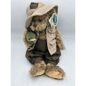 The Bearington Collection Teddy Bear Safari Explorer With‎ Fish Tag 2001